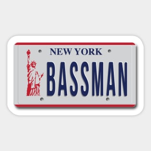 New York Bassman Sticker